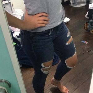 American eagle denim ripped jeans